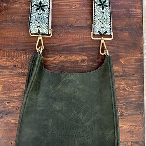 Faux Leather Crossbody Bag with Adjustable Straps